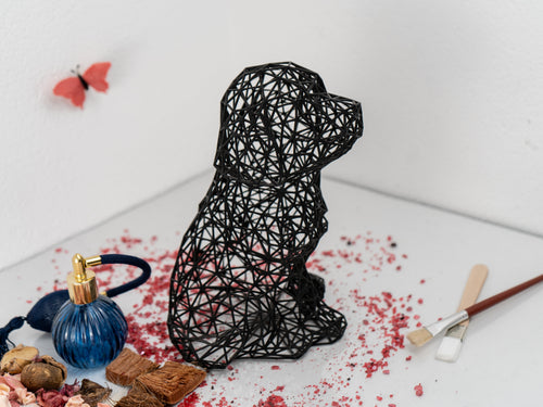 Adorable Puppy Wire Design